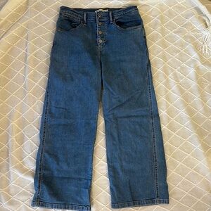 Levi’s Mile High Cropped Wide Leg Jeans
